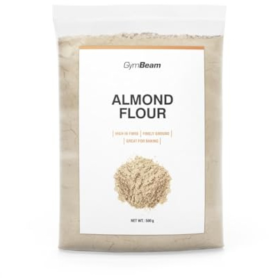 GymBeam Farina di Mandorle 500 g, Alternativa Senza Glutine alla Farina di Grano, Ricca di Grassi Insaturi Salutari, Fibre e Proteine, Contribuisce alla Digestione e al Microbioma Intestinale