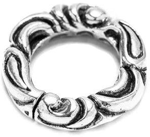 Windalf Haar- & Bartperle ARIC Ø 17 mm Ornamente Dreadlock-Schmuck 925 Sterlingsilber