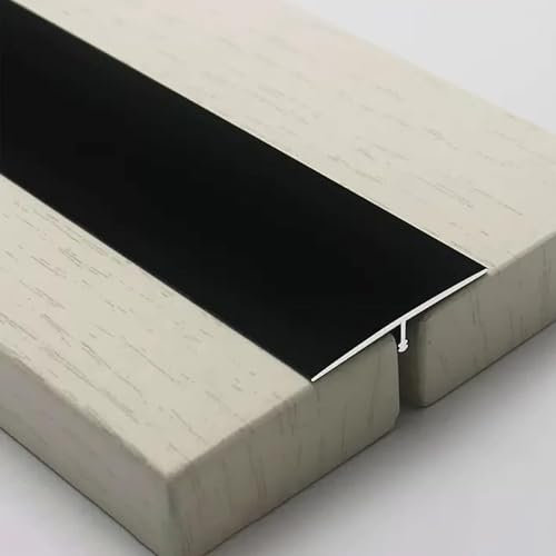 DECAKE Floor Transition Strip, Door Flooring Tile Edge Trim Strips,T-Moulding Flat Joint Cover/Binder (Color : Red) (null Black)