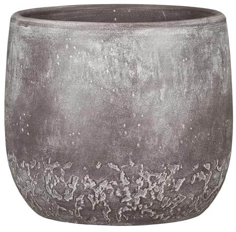Scheurich Dune, Blumentopf aus Keramik, Farbe: Washed Brown, 17,64 cm Durchmesser, 17 cm hoch, 6,1 l Vol.