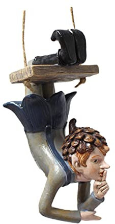 FUNOMOCYA 1stück Baumstatue Anhänger Harz Kreative Gartenlandschaft Dekoration Hängendes Ornament Für Garten Und Innenbereich Für Verschönerung Von Bäumen Und Rasenflächen