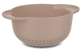 Mepal - Seiher Chef it - Einfacher Abfluss Design verhindert Verstopfung - Rutschfester Boden für zusätzliche Stabilität - Spülmaschinengeeignet - Küchensieb - 1500 ml - Chalk