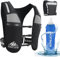 Lightweight Running Hydration Vest with 500ml Soft Water Bottles