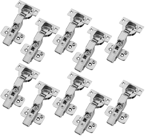 10er Set BLUM Topfbänder Mittelanschlag 71B3650 110° mit Schließautomatik inkl. Montageplatten mit Exzenterverstellung 173H7100