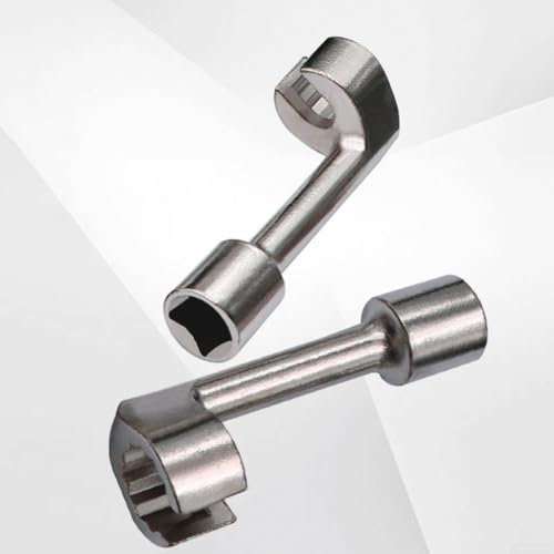 Yuanpgky Set di chiavi a bussola in metallo a 1/2 azionamento per tubo del carburante diesel, a forma di L, estremità aperta, chiave esagonale, pezzo singolo, 12, 14, 16, 17, 18, 19 mm, strumento di