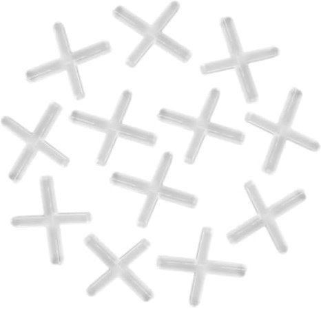 Lurrose 1000pcs Tile Spacers Cross Shaped Ceramic Floor Positioning Tools for Accurate Tile Alignment and Spacing Easy to Install Grout Joint Spacers for and