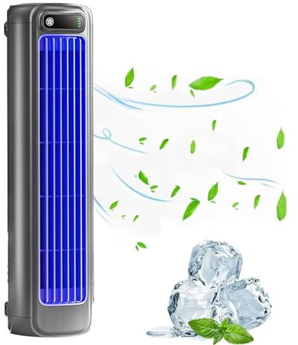 CHENRI Migilife Cooling Ace, Mobiles Klimagerät mit 3 Geschwindigkeit, 3D Umwälzung Wind Luftkühler, Mini Klimaanlage, Tragbarer Luftkühler Ventilator für Schlafzimmer Büro (Grau)