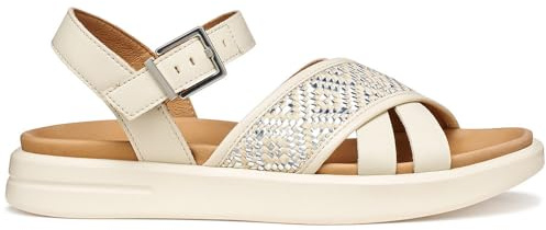 Geox Sandalo da donna D XAND 2S B Wedge, papiro, 42 EU