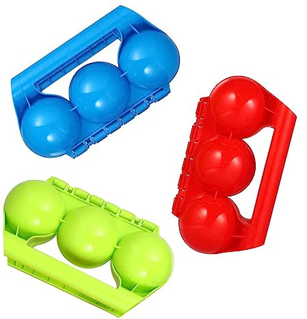 HONITANO 3stücke Schneeball-Clip Aus Kunststoff Für Outdoor-spaß Mit Schneeballform Für Winter-Spielzeug Komfortable Farbabstimmung Für Kreative Kampfausrüstung