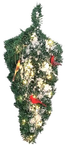 Albero di Natale capovolto - Decorativo Albero di Natale illuminato - Decorazione Artificiale Per Porta Davanzale Parete Soffitto Stelo Appartamento Vendita al dettaglio Interni Designer