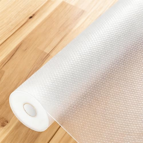Luckwaii Schubladenmatte Antirutschmatte Küche Schubladen Matten Schubladeneinlage Eva Wasserdichte Schrankpapier Nicht Klebend Kitchen Drawer Liner Zuschneidbar Schoner für Schublade Regal 45cmx500cm