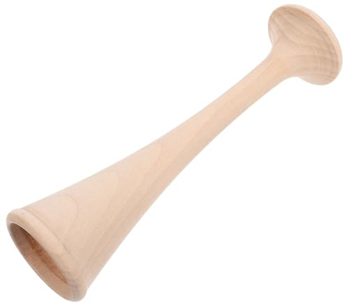 TOPPERFUN 1 PCS Pinard Stethoskop Holz, Hebammen Hörrohr für Fötale Herztöne, Traditionelles Zylinderstethoskop, Holzstethoskop zum Baby Herzschlag Hören, Beige, 17,5 x 5 x 4,5 cm