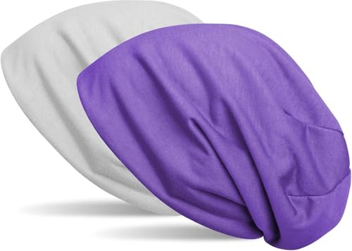 styleBREAKER Beanie Wende Mütze Jersey Stoff bis 58cm | Wendemütze. 2-farbig. elastisch. Bundweite 27cm. Höhe 28cm. weiche Haptik. Einheitsgröße. pflegeleicht.