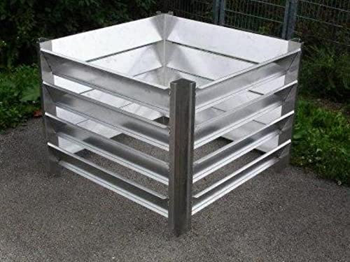KOMPOSTER 120 x 120 x 80 (Innenmaß) aus witterungsbeständigem Aluminium, Metall