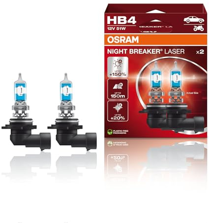 OSRAM HB4 Glühlampe Fernscheinwerfer 51W 4200K Fernlicht Halogen Birne 9006NL-HCB
