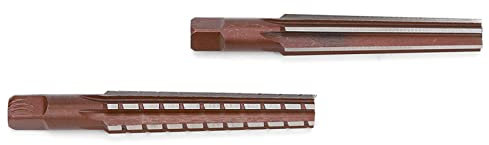 Kegelreibahle 2 Stück Morsekegel Hartstahl gerader Schaft Bohrkronenschneider Reibahle