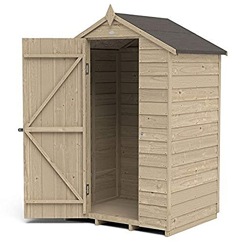 Forest Garden 4LIFE Apex Shed 4x3 - Single Door - No Windows
