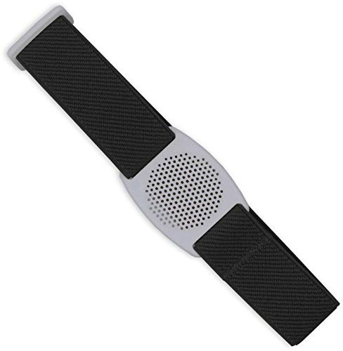 Diasticker® | Freestyle Libre 2 - Fascia da braccio per sensore/Protezione sensori | Flessibile | Fascia protettiva per sensori Freestyle Libre 2 | Griglia: Bianca (Medium: 25-35 cm, Nero)