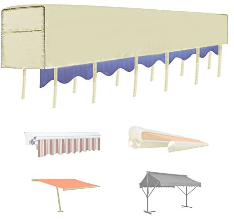 Aaaspark - Telo protettivo per tende da sole, kaki, per tende con braccio snodato manuale ed elettrico e tende per finestra, 4 m