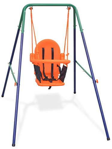 Susany Kleinkinder-Schaukelset Schaukel 96 x 145 x 120 cm Mit Sicherheitsgeschirr,Schaukel für Kinder Schaukelset for Kleinkinder Tragfähigkeit:20 kg,Ergonomisch Sitz,Empfohlenes Alter:6-36 Monate