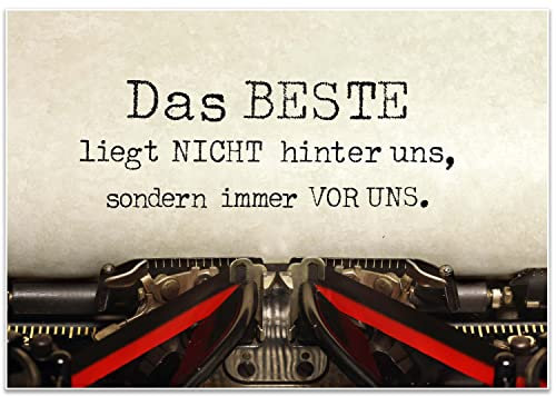 wandmotiv24 Poster als Wanddeko, Größe 100x70cm, Schreibmaschine, Spruch, Vintage, Moderne Wanddeko, Wandbilder, Deko, Bild M0205