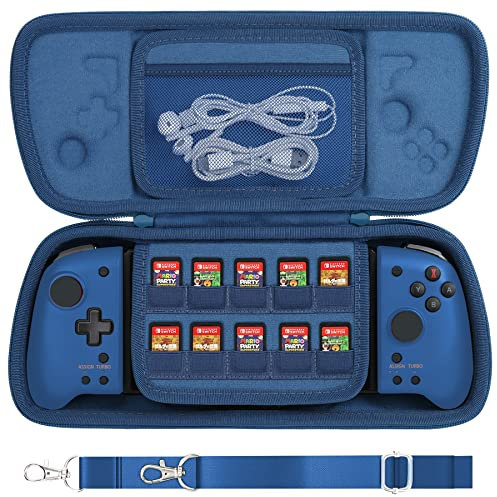 Aenllosi Housse Coque Sac Boîtier pour Hori Nintendo Switch Split Pad Pro/Hori Split Pad Compact Controller Nintendo Manette Switch Split Pad Pro Case（Only Case Housse）（Bleu）