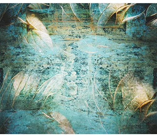 murando Fototapete selbstklebend Abstrakt 294x210cm Foto Tapete Tapetenfolie Möbelfolie Wandverkleidung Wandtapete Motivtapeten Bildtapete Schlafzimmer 3d Effekt türkis wie gemalt f-A-10119-a-a