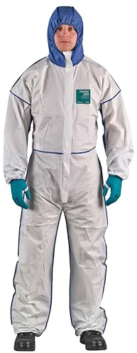 Ansell AlphaTec 1800 COMFORT Bound Modello 195, Tuta (Tipo 5/6), Bianco, Taglia 5 (XL), 1 unità