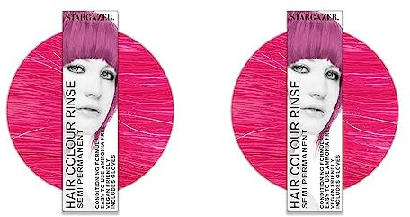 Stargazer Products UV-Pink Semi-Permanentes Haarfärbemittel, 2er Pack (1 x 70 ml)