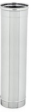 CANNA FUMARIA TUBO ACCIAIO INOX PER STUFE A PELLET O CAMINETTI DA CM 100 O MT 1 (Diamentro 200)