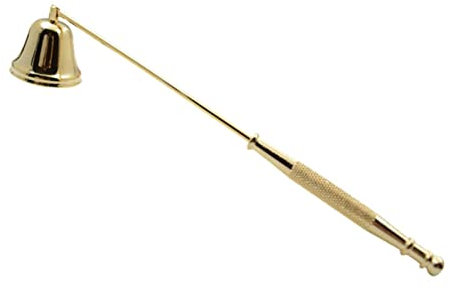Alvinlite Kerzenlöscher, Kerzenlöscher Mit Langem Griff, Sicheres Löschen Der Kerzenflamme, Kerzenlöscher-Dochtzubehör Für Kerzenliebhaber(Gold)