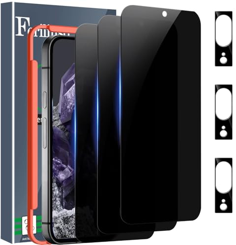 Ferilinso Privacy Screen Protector for Google Pixel 8, Tempered Glass