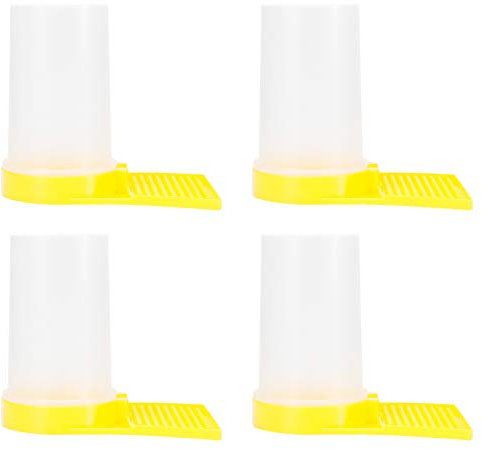 Superior Bee Feeder Equipment Britischer Stil Bienenstock-Zuckerfutterspender Essential Water Feed Necessity Imkerei 4 Kunststoff-Futtertröge Nesttür