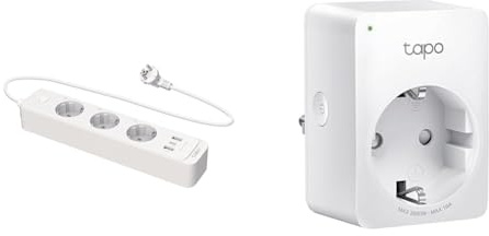TP-Link Tapo P300 Steckdosenleiste Mit 2 USB-Anschlüsse & 1 Type C-Anschluss & Tapo P110 Smart WLAN Steckdose Mit Energieverbrauchskontrolle
