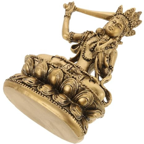 HOODANCOS Resin Buddha Figurine Antike Buddha Statue Retro- Für Zen-Dekoration Als Home Decor Oder Schreibtisch-Dekoration Mit Handwerkskunst