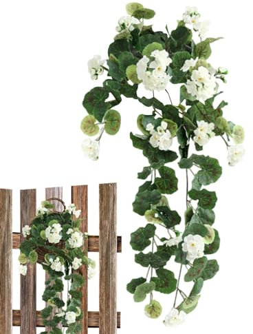 Begonienblumen, künstliche Begonie, Fenster-Begonie, UV-beständige künstliche Blumen, farbecht, künstliche Blumen für den Außenbereich