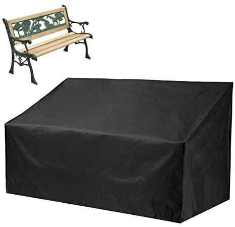 LearnLyrics Housse de Banc d'Extérieur en Tissu Oxford - Imperméable et Résistante aux Déchirures pour Banc de Jardin, Canapés et Autres Meubles