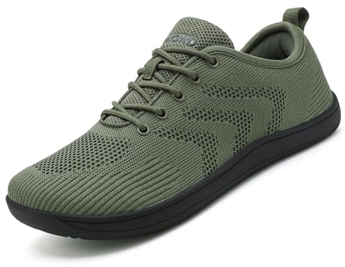 Ulicox Barfußschuhe Herren Damen Minimalistische Laufschuhe Sneaker Fitnessschuhe Walkingschuhe Leicht Running Zehenbox, Gr.37-48