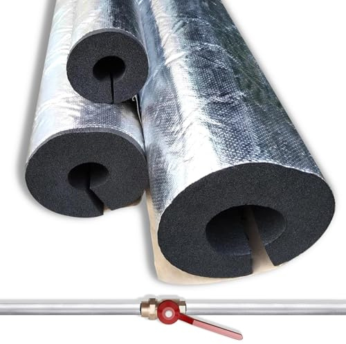 10mm Wall Thickeness Self Adhesive Insulation Foam Wrap, Pipe Insulation, Self Adhesive Insulation Foam Wrap, Foam Tube for Boiler Pipe External Condensate Pipes(10mmx27mmx0.9m)
