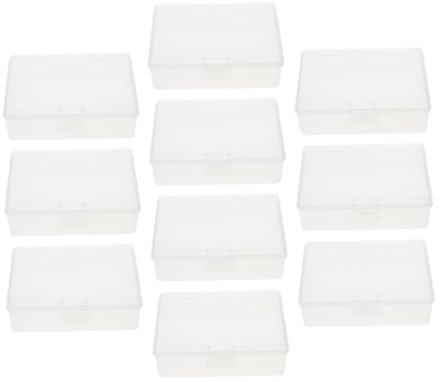 SHOWERORO 10stücke Transparente Kartenboxen Praktische Multifunktions-aufbewahrungsboxen Für Visitenkarten Und Batterien