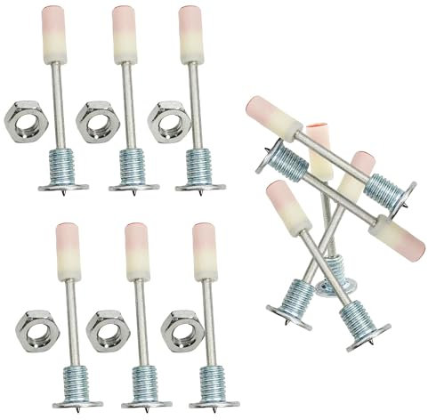 100 Stück Nägel für Nagelpistole, Nägel mit Gewinde, Enthält 100 M8 Muttern, Durchmesser 7,3 mm Nagelpistole für Stahl & Beton, Nail Gun, Nägel für Betonwände, Dachpappennägel, Nagelpistole Druckluft