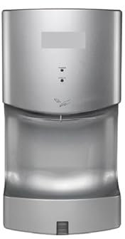 Asciugamani Elettrico Asciugamani automatico Asciugamani da bagno ad alta velocità, Asciugamani con copertura in plastica ABS bianca montata a parete for bagno per Casa, Bagni, Ristoranti, Hotel(Silve