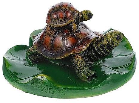 Toddmomy Adorno para Pecera Estatua De Tortuga Flotante Decoración para Estanque Duradero y Resistente