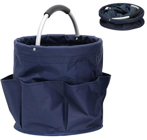 cesto per la conservazione dei Prodotti per la Pulizia, Pulizie Contenitore, Cestello Porta Detersivi Bagno Organizer Pulizie, Cestino Pulizie Pieghevole per Casa Condomini,Grande Contenitore Organize