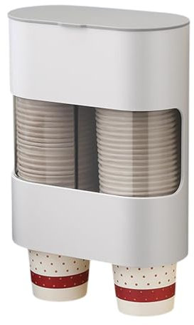 Distributeur de gobelets avec montage mural - En plastique - Type de traction - Porte-gobelets jetables - Distributeur de gobelets muraux