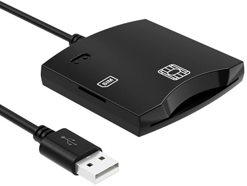 Lector USB CAC, lector de tarjetas de crédito Plug and Play, accesorios de computadora, suministros electrónicos compactos para el hogar y el lugar de trabajo