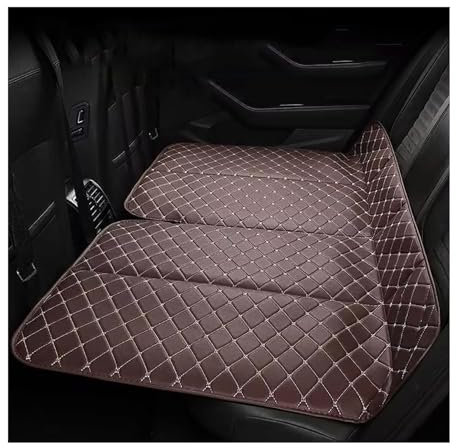 ELNas Nicht Aufblasbare Auto Matratze | Faltbare Bequeme Auto Bett Matratze für Reisen | Campingmatratze für Rücksitz & Kofferraum, für Mini Cooper 3-Türer 3 (III) F56 2014-2024 -,Brown-135 * 80