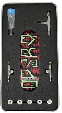 29mm Pro Fingerboard Complete 29x96mm Wood Deck,UV Printing Graphic, Pro leefai4.0 Trucks Regular kingpins- 5 Urethane Bearing Wheels-Op3ra V3-Handstyle