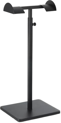 sourcing map Purse Display Stand Stainless Steel D Shaped Handbag Display Stand Adjustable Purse Rack Stand Tabletop Double Hook Holder for Home Store Boutique Counter, Black