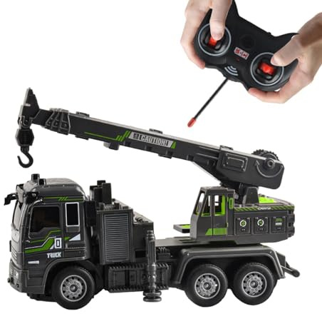 Gwtdtoad Camión volquete,Juguete de Coche de ingeniería - Coche de construcción mecánica, Coche de Juguete de ingeniería eléctrica, Regalos de Carretilla elevadora RC para niños